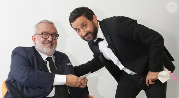 Exclusif - Dominique Farrugia et Cyril Hanouna - Backstage de l'enregistrement de l'émission "La Très Grosse Emission" présentée par Cyril Hanouna et Dominique Farrugia à la Plaine Saint-Denis le 24 mai 2016. L'émission diffusée le 28 juin à 21 heures sur Canal + © Denis Guignebourg / Bestimage