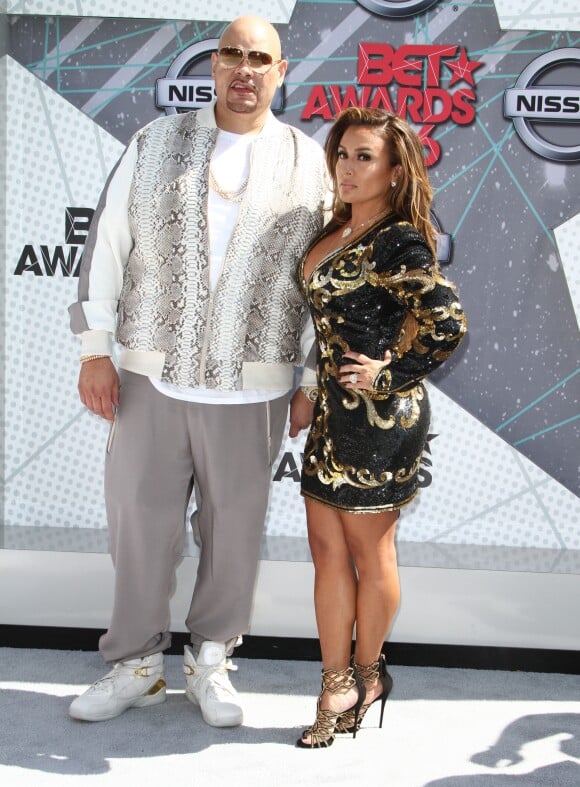 Fat Joe et sa femme Lorena Cartagena - BET Awards 2016 au Microsoft Theatre à Los Angeles, le 26 juin 2016.