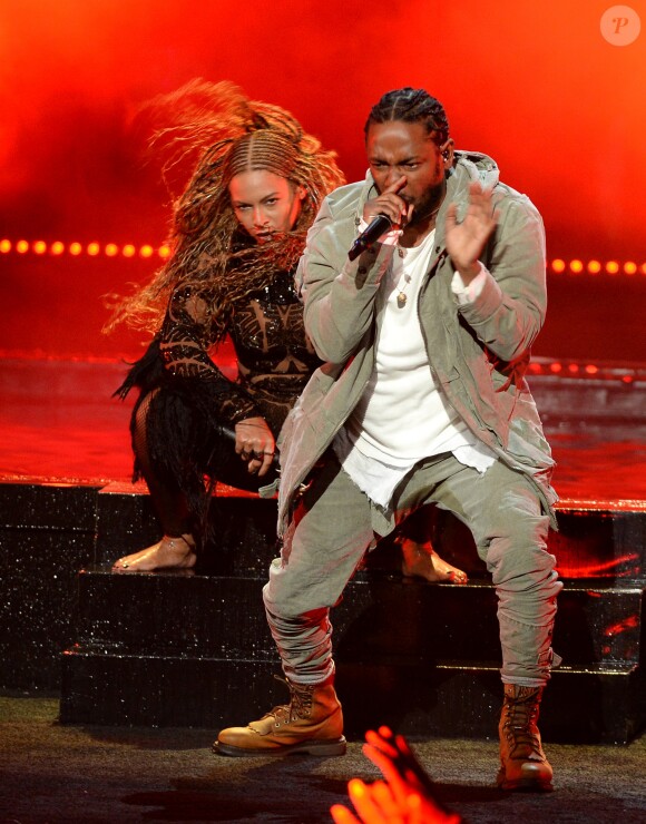 Beyoncé et Kendrick Lamar - BET Awards 2016 au Microsoft Theatre à Los Angeles, le 26 juin 2016.