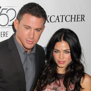 Channing Tatum et sa femme Jenna Dewan - Première du film "Foxcatcher" lors du 52ème festival du film de New York, le 10 octobre 2014.