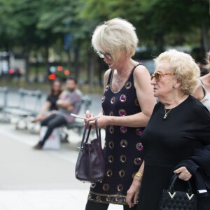 Bernadette Chirac et sa fille Claude Chirac - Arrivées au dîner anniversaire pour les 10 ans du Musée du quai Branly - Jacques Chirac à Paris, France le 23 juin 2016.