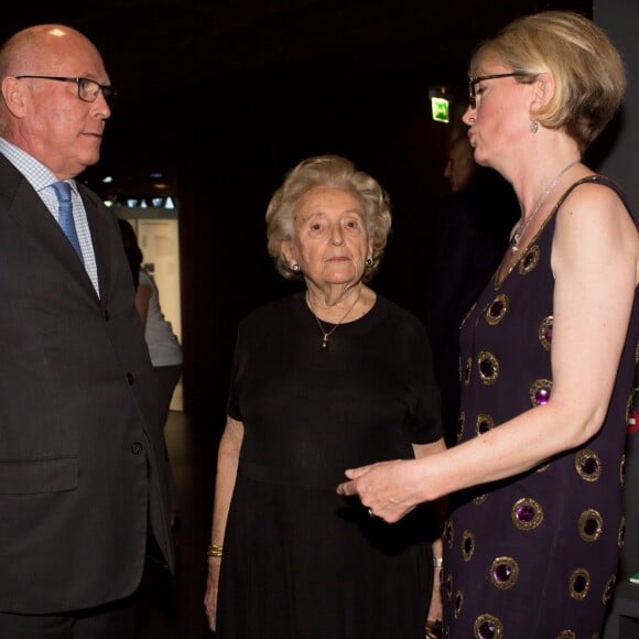 Stéphane Martin President du Musee Chirac, Bernadette Chirac et sa fille Claude Chirac - Dîner anniversaire pour les 10 ans du Musée du quai Branly - Jacques Chirac à Paris, France, le 23 juin 2016. © Romuald Meigneux/Bestimage