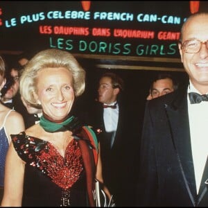 Jacques Chirac avec sa femme Bernadette et sa fille Claude à Paris en 1984