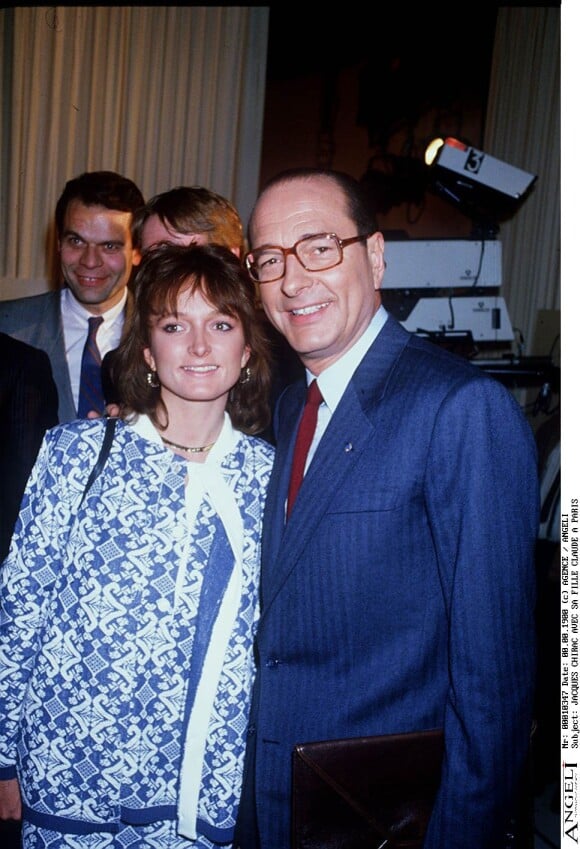 Claude et Jacques Chirac à Paris en février 1985