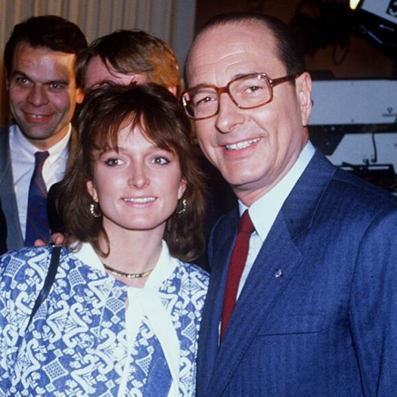 Claude et Jacques Chirac à Paris en février 1985