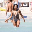 Exclusif - Christina Millian se baigne à Ibiza. Le 18 juillet 2016.
