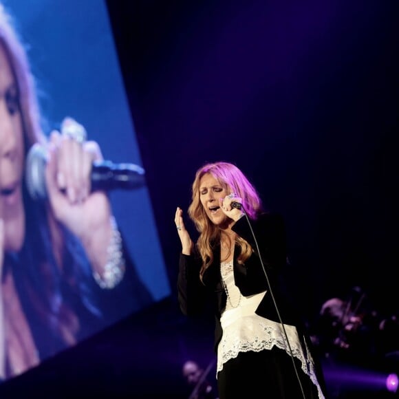 Céline Dion en concert à l'AccorHotels Arena à Paris, le 24 juin 2016.  © Dominique Jacovides/Bestimage C