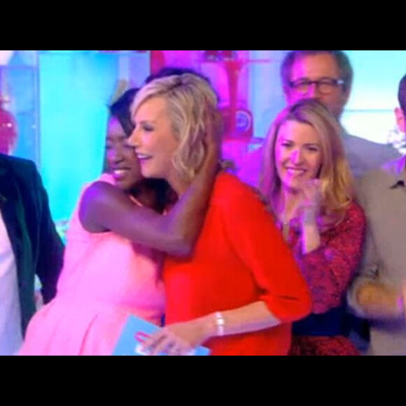 Laurence Ferrari émue pour la dernière du "Grand 8", jeudi 30 juin 2016, sur D8