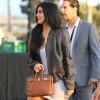 Kylie Jenner et Tyga arrivent à la première du clip de Kanye West "Famous" à Los Angeles le 24 juin 2016.