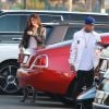 Kylie Jenner et Tyga arrivent à la première du clip de Kanye West "Famous" à Los Angeles le 24 juin 2016.