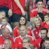 La famille du joueur Gallois Hal Robson-Kanu - Match de quarts de finale de l'Euro, Belgique-Pays de Galles, à Lille le 1er juillet 2016.