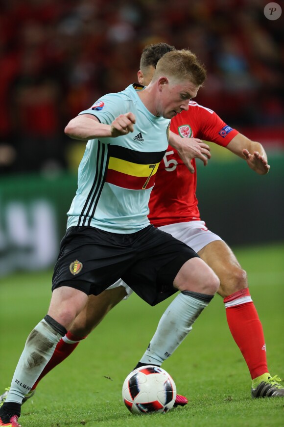Kevin De Bruyne - Match de quarts de finale de l'Euro, Belgique-Pays de Galles, à Lille le 1er juillet 2016. 
