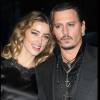 Johnny Depp et Amber Heard à la première de Black Mass à Londres. © Stephen Lock/i-Images via ZUMA Wire / Bestimage