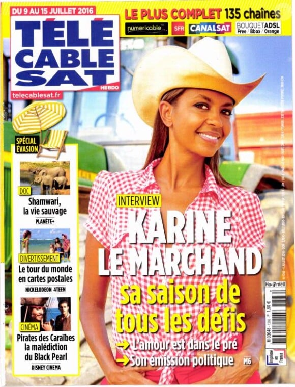 Magazine Télé Cable Sat, en kiosques le 4 juillet 2016.