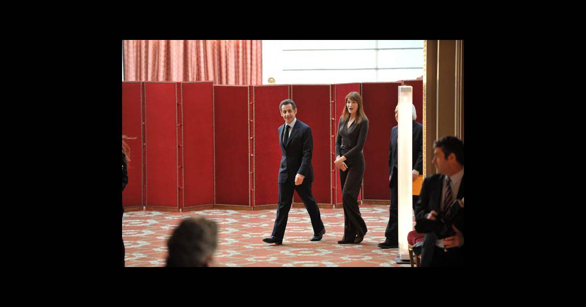 Nicolas Sarkozy et son épouse à l'Elysée - Purepeople