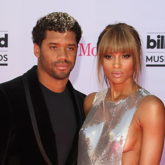 Russell Wilson et sa fiancée Ciara à la soirée Billboard Music Awards à T-Mobile Arena à Las Vegas, le 22 mai 2016