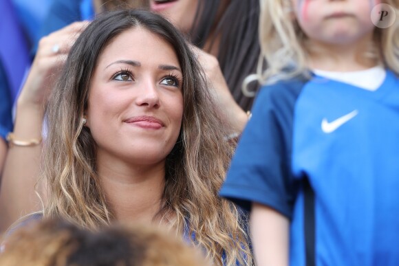 Camille Sold (la compagne Morgan Schneiderlin) lors du match des 8e de finale de l'UEFA Euro 2016 France-Irlande au Stade des Lumières à Lyon, le 26 juin 2016. © Cyril Moreau/Bestimage