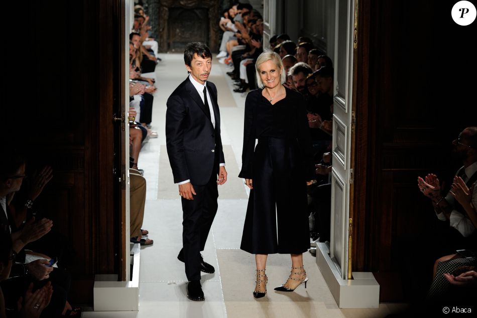 Designers Pierpaolo Piccioli and Maria Grazia Chiuri make an appearance after the Valentino show during Paris Men&#039;s Fashion Week on June 22, 2016 in Paris , France. Photo by Aurore Marechal/ABACAPRESS.COM22/06/2016 - Paris