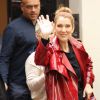 Exclusif - Céline Dion fait du shopping à Paris le 30 juin 2016. La chanteuse s'est rendue chez Burberry, Hermès, Make Up For Ever et le bijoutier Djula.