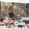 Exclusif - Luis Figo, sa femme Helen Svedin et leurs filles Daniela, Martina et Stella en vacances en famille à Ibiza, le 30 juin 2016.