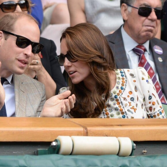 Kate Middleton et le prince William ont assisté à la victoire d'Andy Murray contre Milos Raonic en finale de Wimbledon le 10 juillet 2016 à Londres.