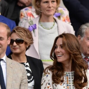 Kate Middleton et le prince William ont assisté à la victoire d'Andy Murray contre Milos Raonic en finale de Wimbledon le 10 juillet 2016 à Londres.