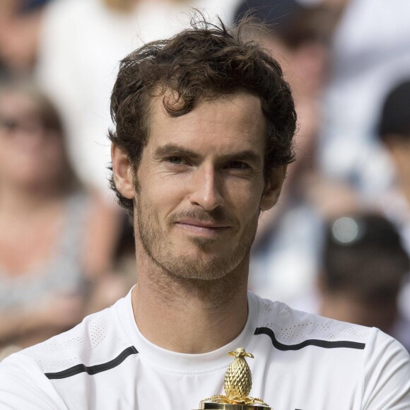 Andy Murray a remporté pour la deuxième fois le tournoi de Wimbledon à Londres, le 10 juillet 2016.