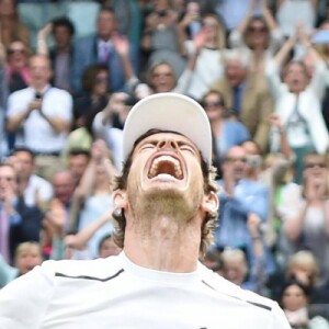 Andy Murray a remporté pour la deuxième fois le tournoi de Wimbledon à Londres, le 10 juillet 2016.