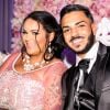 Exclusif - Fiançailles de Sarah Fraisou ("Les Anges 8") avec Malik, la cérémonie s'est déroulée dans une salle des fêtes de la région parisienne en présence de leurs familles le 8 juillet 2016.