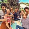 Augustin Galiana, Lucie Lucas, Rayane Bensetti, Jean Dell, Philippe Lellouche, Alexandre de Faucher, Carole Richert, Léa Lopez, Elodie Fontan, Victoria Abril et Maeva Passquali sur le tournage de la saison 7 de Clem