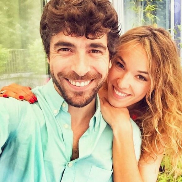 Augustin Galiana et Elodie Fontan sur le tournage de la saison 7 de "Clem"