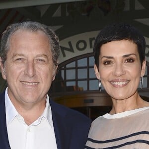 Cristina Cordula et son compagnon Frédéric Cassin - Inauguration de l'hôtel Barrière Le Normandy à Deauville, le 18 juin 2016. © Coadic Guirec/Bestimage