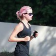 Exclusif - Reese Witherspoon et ses enfants Ava et Deacon Phillippe font un jogging à Brentwood le 9 juillet 2016