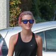 Exclusif - Reese Witherspoon et ses enfants Ava et Deacon Phillippe font un jogging à Brentwood le 9 juillet 2016. Exclusive - For Germany call for price - Please Hide Chidren's Face Prior To The Publication - Actress Reese Witherspoon and her two kids Ava and Deacon Phillippe enjoyed some family time as they took a jog in Brentwood, California on July 9, 2016.09/07/2016 - Brentwood