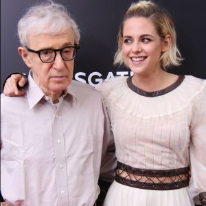 Woody Allen, Kristen Stewart à la première de 'Cafe Society' au Cinema Society à New York, le 13 juillet 2016 © Sonia Moskowitz/Globe Photos via Bestimage