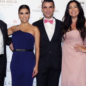 Guest, Eva Longoria, guest et Maria Bravo - Soirée de gala "Global Gift" à Marbella, Espagne, le 17 juillet 2016.