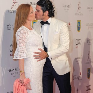 Olivia de Bourbon (enceinte) et son compagnon Julian Porras - Soirée de gala "Global Gift" à Marbella, Espagne, le 17 juillet 2016.  Global Gift Gala in Marbella, Spain on Sunday July 17, 2016.17/07/2016 - Marbella