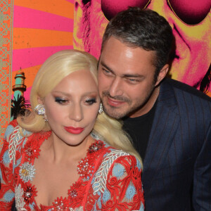 La chanteuse Lady Gaga et son fiancé Taylor Kinney - Première de "Rock The Kasbah" à New York, le 19 octobre 2015.