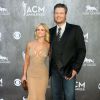 Blake Shelton et sa femme Miranda Lambert à la cérémonie des "Academy Of Country Music Awards" 2014 à Las Vegas, le 6 avril 2014