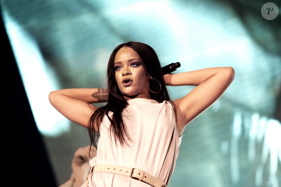 Rihanna en concert au Tele2 Arena à Stockholm. Le 4 juillet 2016