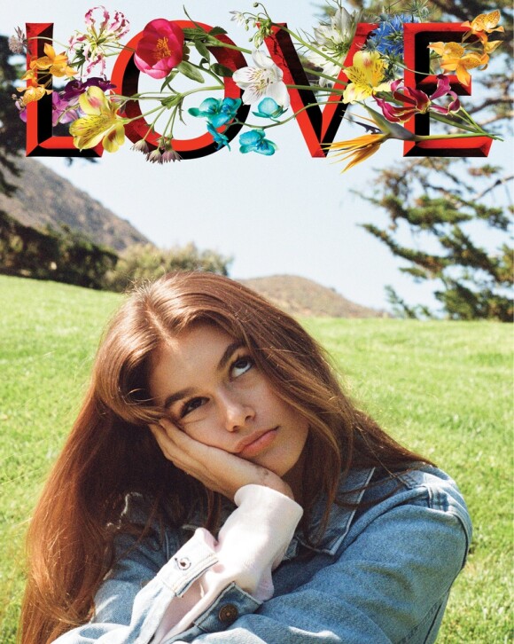 Kaia Gerber photographiée par Kendall Jenner pour le numéro LOVE16 de LOVE.