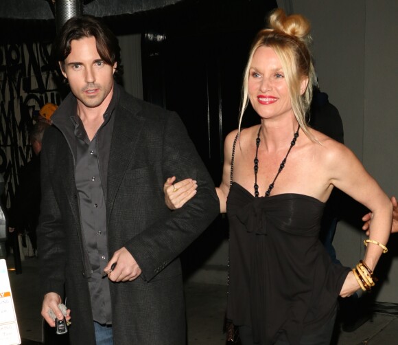 Nicollette Sheridan et son mari Aaron Phypers à Los Angeles, le 9 mars 2015.