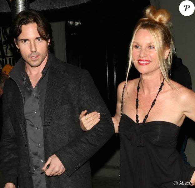 Nicollette Sheridan et son mari Aaron Phypers à Los Angeles, le 9 mars 2015.