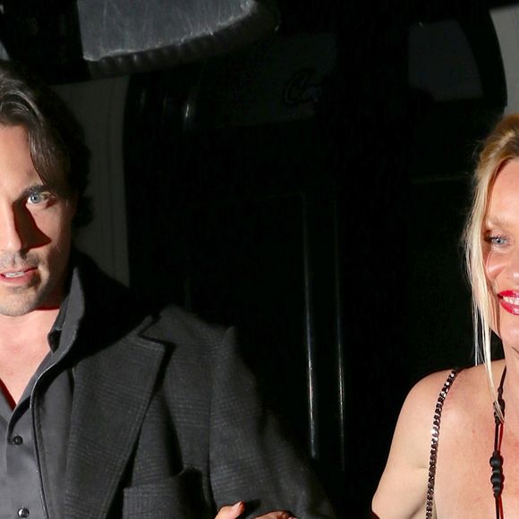 Nicollette Sheridan et son mari Aaron Phypers à Los Angeles, le 9 mars 2015.