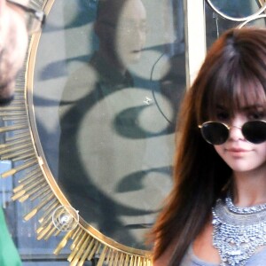 Selena Gomez et Lea Michele à la sortie d'un salon de coiffure à West Hollywood, le 13 juillet 2016