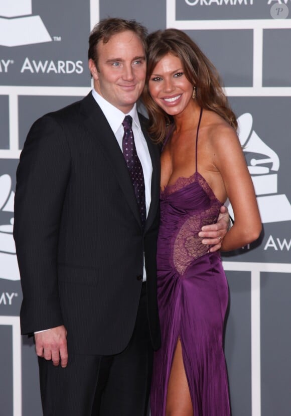 Jay Mohr et Nikki Cox - Cérémonie des Grammy Awards à Los Angeles. Février 2009.