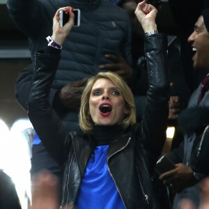 Sylvie Tellier - People au match de football France - Russie au Stade de France à Saint-Denis le 29 mars 2016. © Cyril Moreau/Bestimage