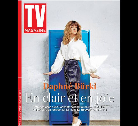 Daphné Bürki en Une du TV Mag du vendredi 22 juillet 2016