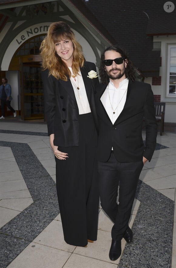 Daphné Bürki et son fiancé Gunther Love (Sylvain Quimène) - Inauguration de l'hôtel Barrière Le Normandy à Deauville, le 18 juin 2016. © Coadic Guirec/Bestimage