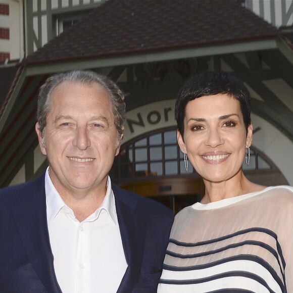 Cristina Cordula et son compagnon Frédéric Cassin - Inauguration de l'hôtel Barrière Le Normandy à Deauville, le 18 juin 2016. © Coadic Guirec/Bestimage